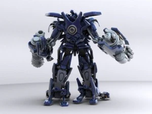 ironhide robotik karakter 3D Model