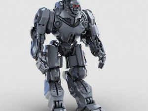 頭蓋骨ロボット 3Dモデル