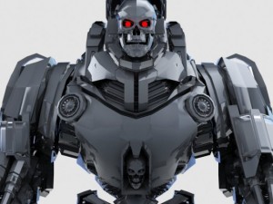skull robot 3D 모델