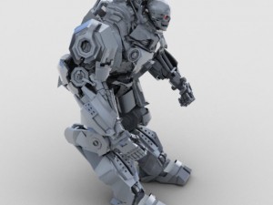 skull robot 3D 모델