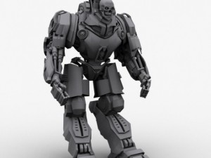 skull robot 3D 모델