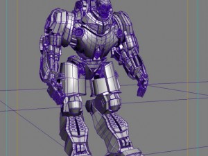 skull robot 3D 모델