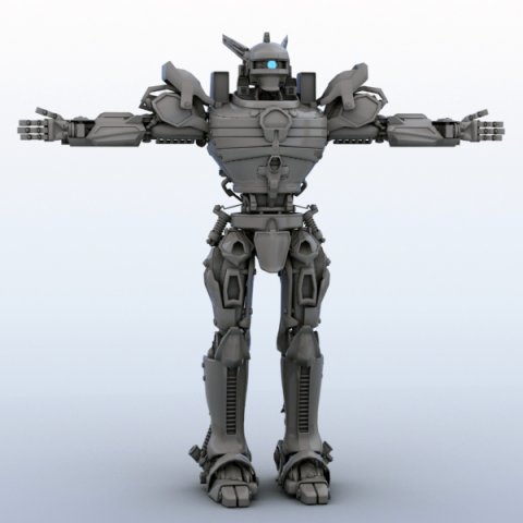 robot 06 3D-Modell .c4d .max .obj .3ds .fbx .stl .blend 