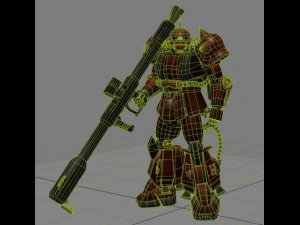 robot zaku 3D Model