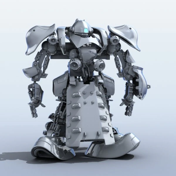 robot 07 3D Model .c4d .max .obj .3ds .fbx .stl .blend