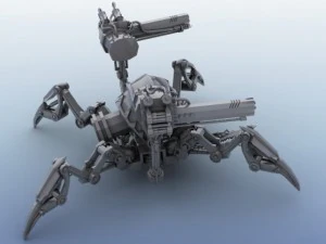 ロボットスパイダー 3Dモデル