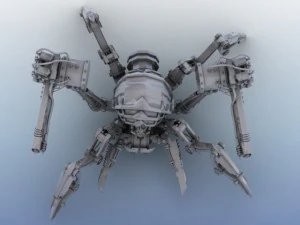 ロボットスパイダー 3Dモデル