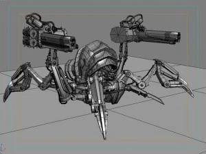 ロボットスパイダー 3Dモデル