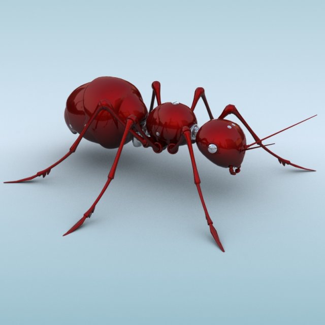 mechanical ant 3D Model .c4d .max .obj .3ds .fbx .stl .blend 