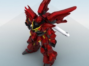 msn06s sinanju ver ka 3D Model