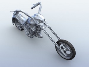sci fi motorcycle Modèle 3D