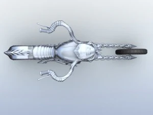 sci fi motorcycle 3D Model