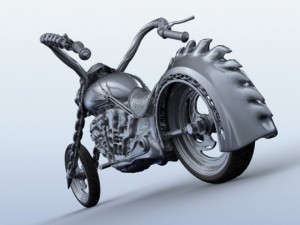 sci fi motorcycle Modèle 3D