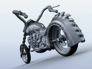 sci fi motorcycle 3D Model