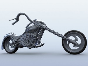 sci fi motorcycle Modèle 3D
