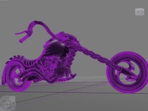 sci fi motorcycle 3D Model