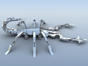 mechanical scorpion 3Dモデル