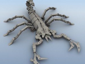 mechanical scorpion 3Dモデル