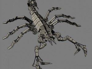 mechanical scorpion 3Dモデル