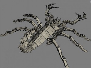 mechanical scorpion 3Dモデル