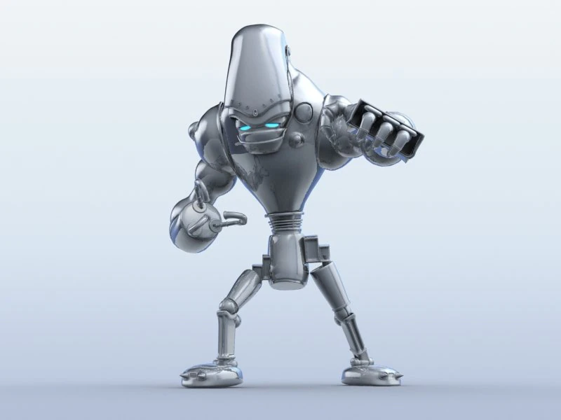 robot 13 3D Model .c4d .max .obj .3ds .fbx .stl .blend 