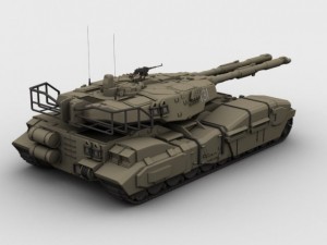 type 61 main battle tank 3D मॉडल