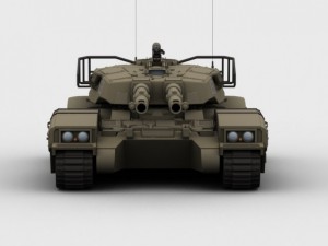 type 61 main battle tank 3D मॉडल
