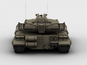 type 61 main battle tank 3D मॉडल