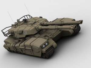 type 61 main battle tank 3D मॉडल