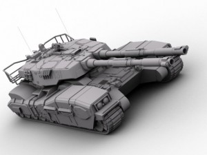 type 61 main battle tank 3D मॉडल