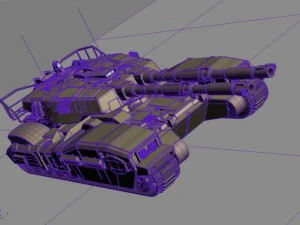type 61 main battle tank 3D Model