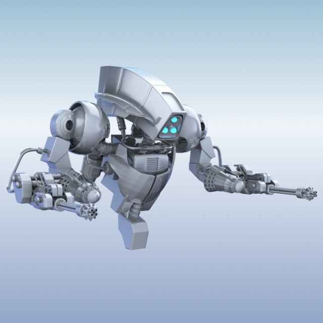 robot 14 Modello 3D .c4d .max .obj .3ds .fbx .stl .blend 