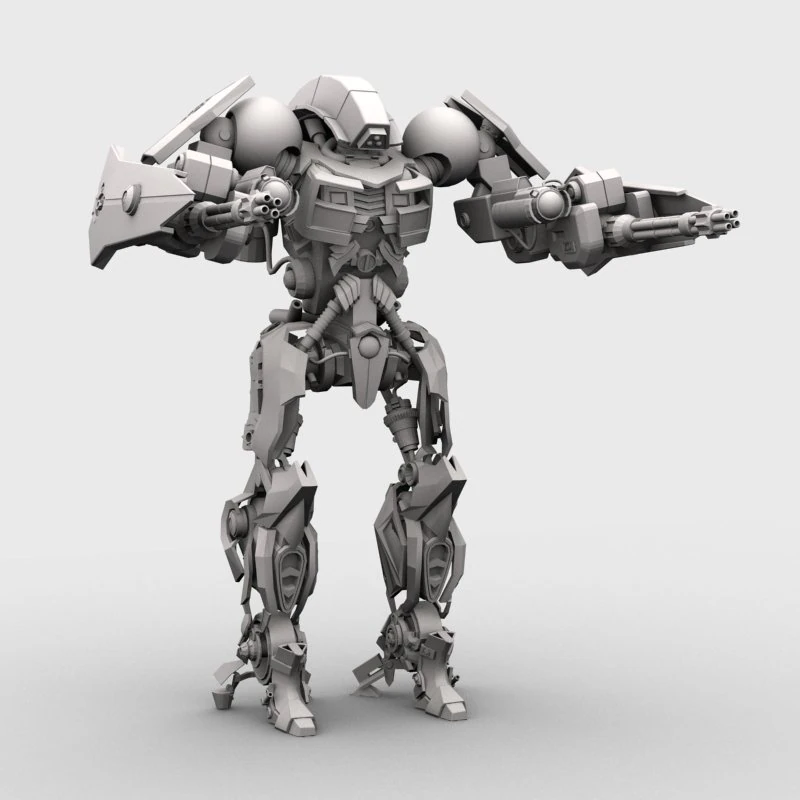 robot 15 3D Model .c4d .max .obj .3ds .fbx .stl .blend 