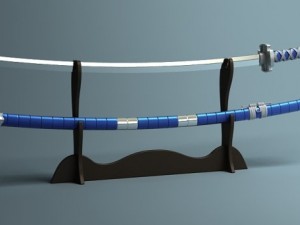 japanese katana collection 3D मॉडल