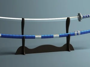 japanese katana collection 3D Model
