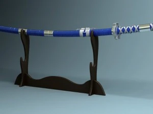 japanese katana collection 3D Model