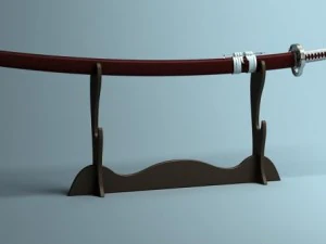japanese katana collection 3D Model