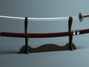 japanese katana collection 3D मॉडल