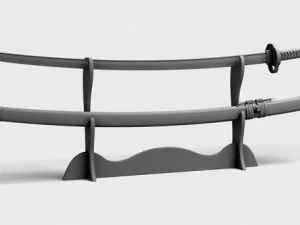 japanese katana collection 3D Model
