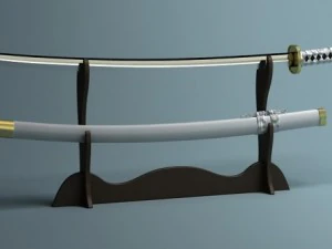 japanese katana collection 3D Model