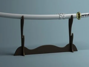 japanese katana collection 3D Model