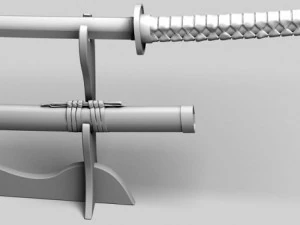 japanese katana collection 3D Model