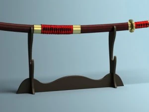 japanese katana collection 3D Model