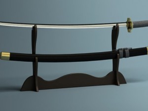 japanese katana collection 3D मॉडल
