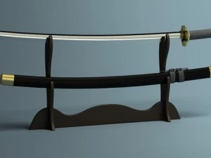 japanese katana collection 3D Model