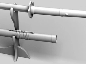 japanese katana collection 3D Model