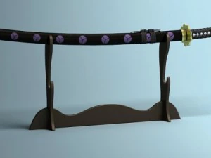 japanese katana collection 3D Model