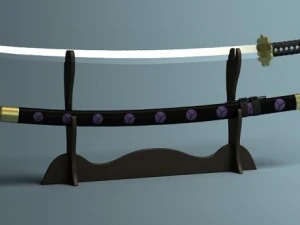 japanese katana collection 3D Model