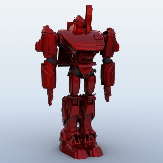 robot 17 3D Model .c4d .max .obj .3ds .fbx .stl .blend 
