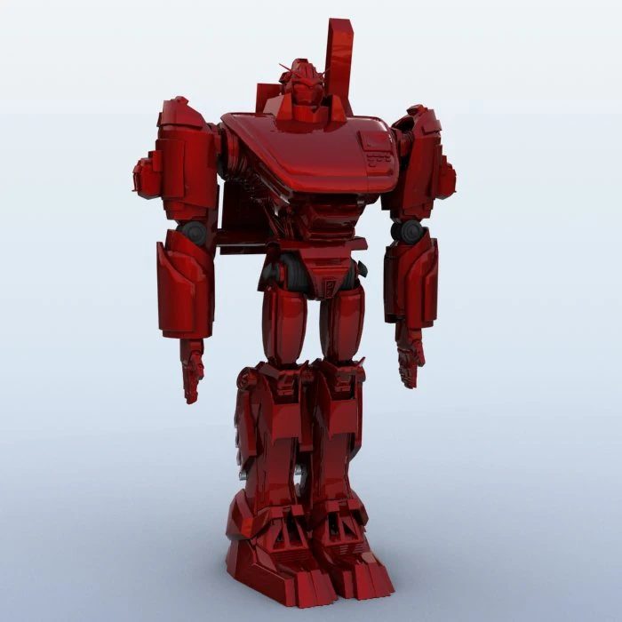 robot 17 3D Model .c4d .max .obj .3ds .fbx .stl .blend 